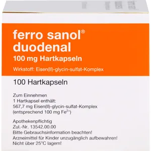 FERRO SANOL duodenal Hartkaps.m.msr.überz.Pell. 100 St