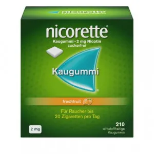NICORETTE Kaugummi 2 mg freshfruit 210 St