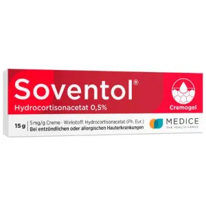 SOVENTOL Hydrocortisonacetat 0,5% Creme 15 g